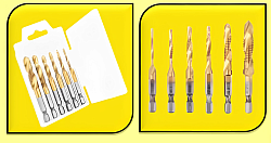 COMBINATION DRILL & TAP BIT SET											 HSS COMBINATION METRIC TAP TWIST 1/4